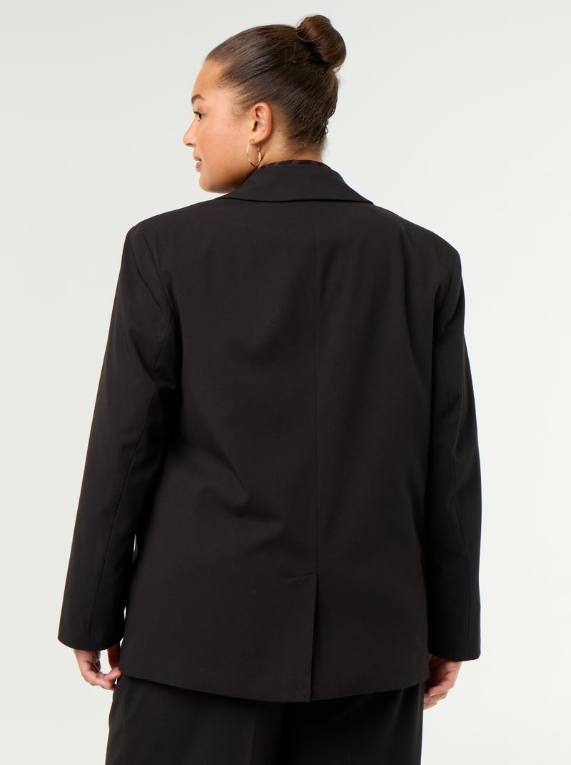 Giacca lunga sartoriale Nero - Kiabi