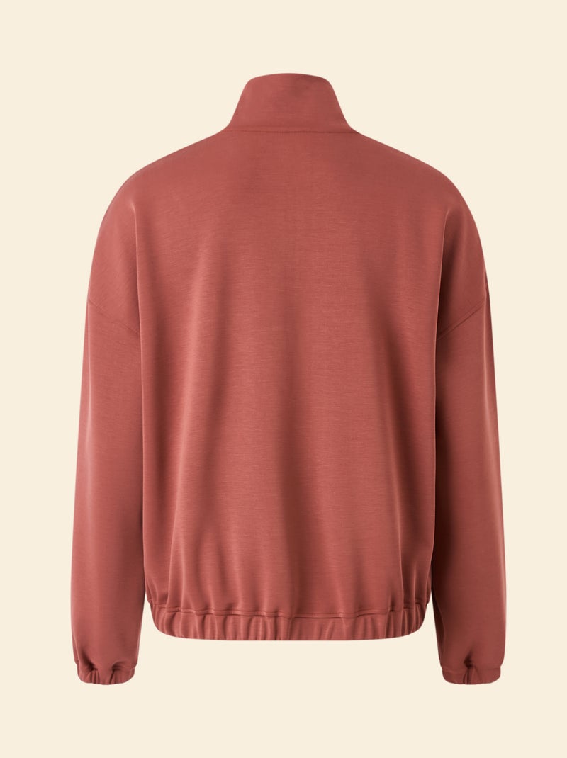Giacca sportiva con collo alla coreana Marrone - Kiabi