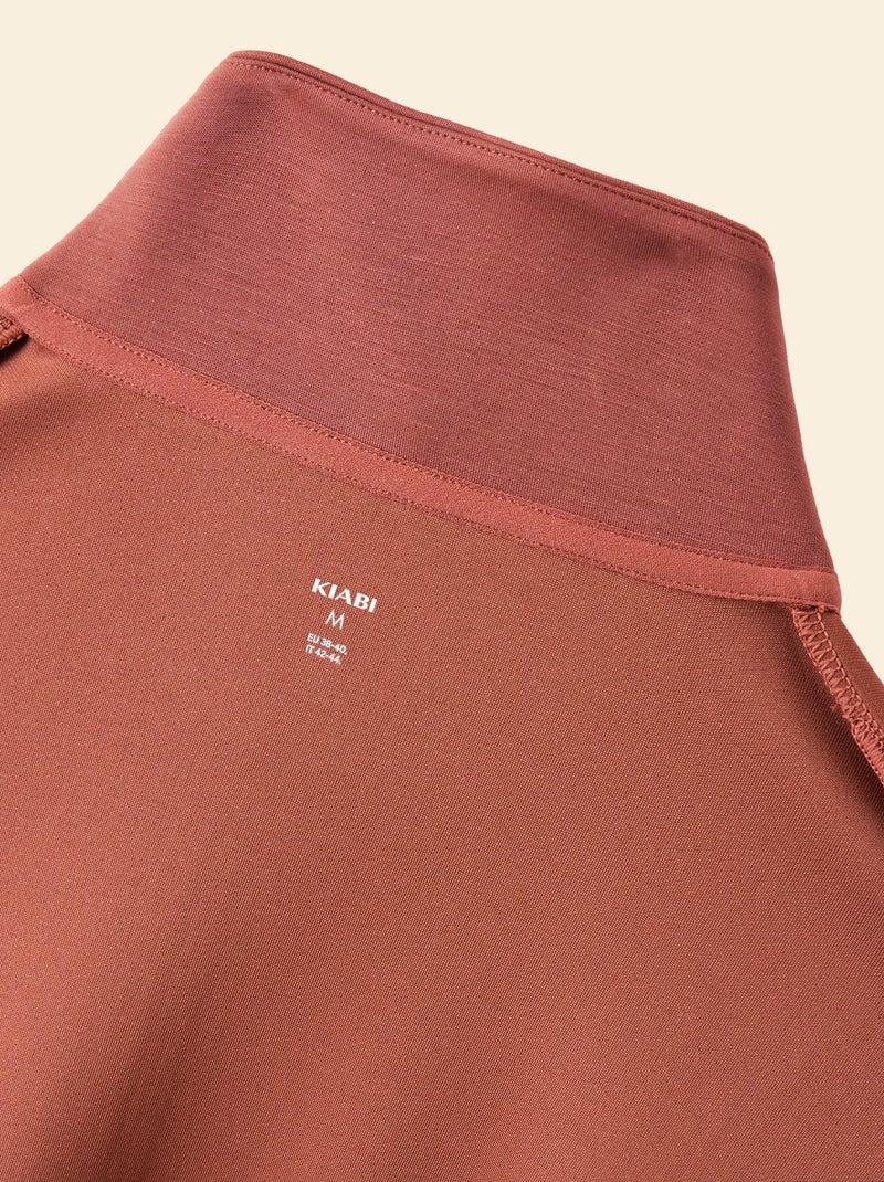 Giacca sportiva con collo alla coreana Marrone - Kiabi