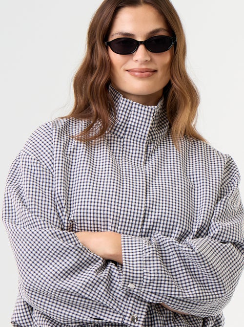 Giacca stile bomber a quadri - Kiabi