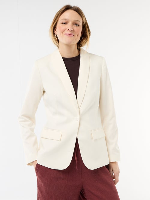 Giacca tailleur con collo a scialle - Kiabi