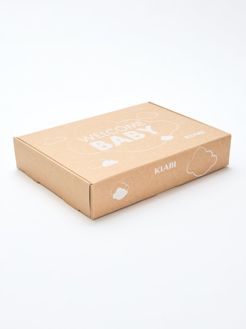 GIFTBOX brassiere + pantaloni + calzini + berretto + bavaglino Beige - Kiabi
