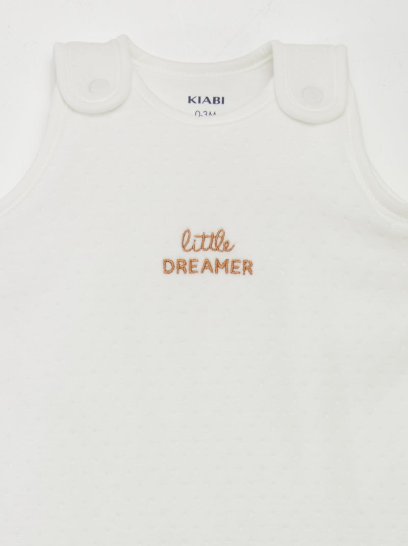 Gigoteuse chaude à motif TOG 2,5 Blanc point - Kiabi