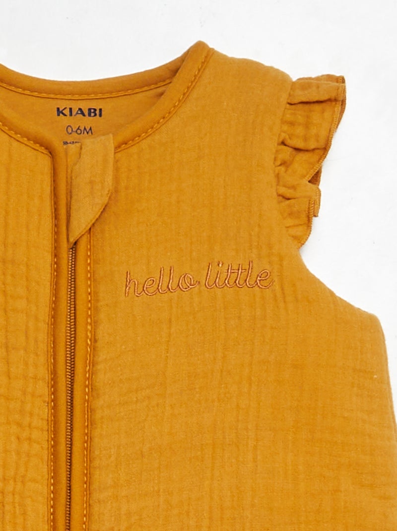 Gigoteuse double gaze de coton sans manches TOG 2 JAUNE - Kiabi