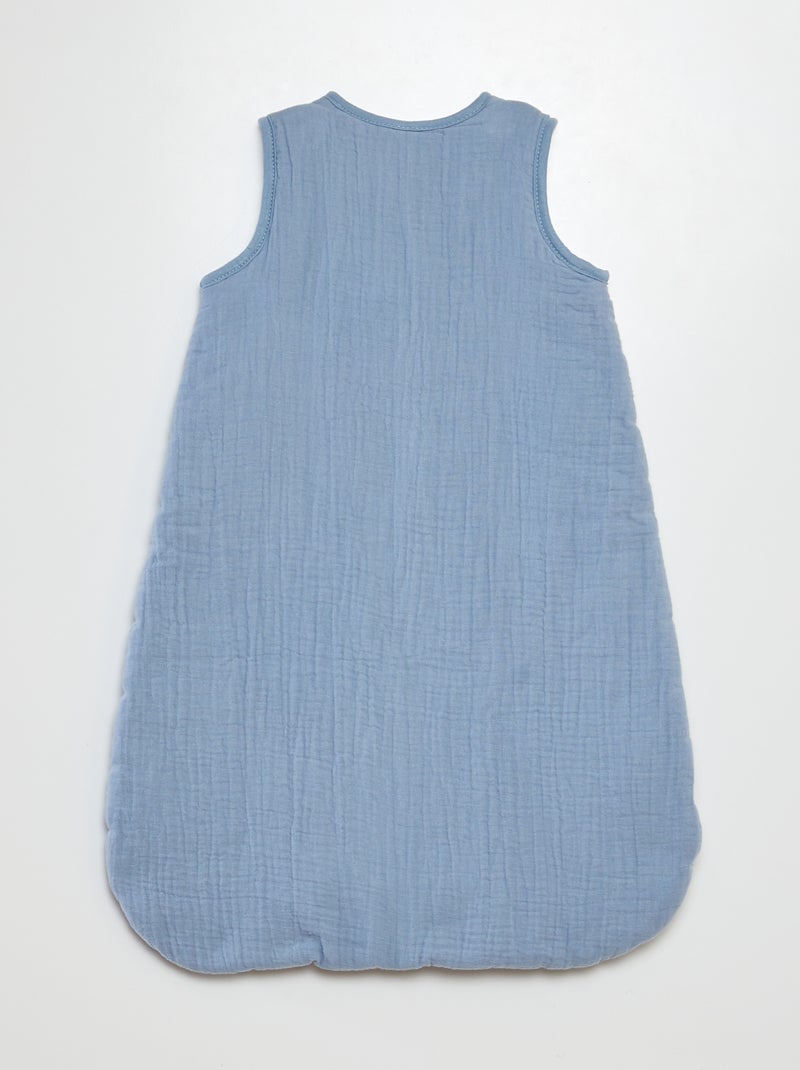 Gigoteuse en double gaze de coton sans manches TOG 2 BLEU - Kiabi