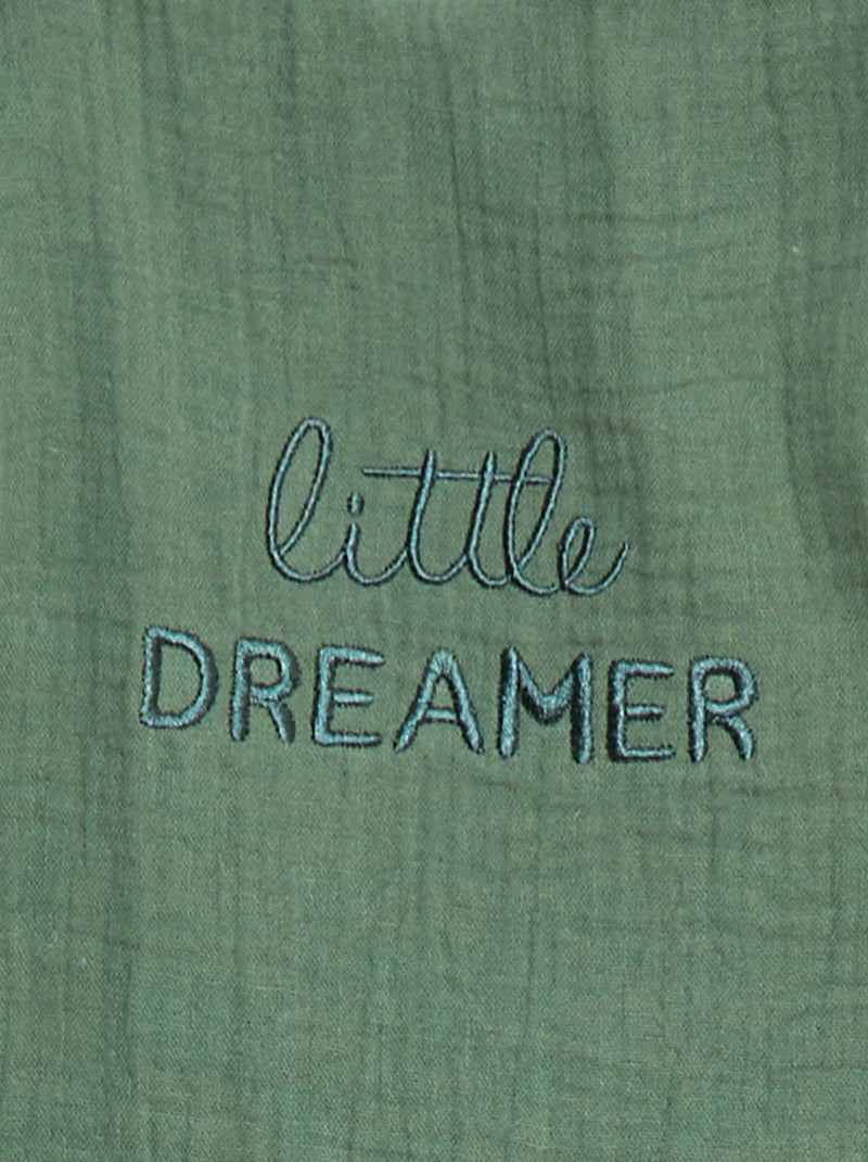 Gigoteuse en gaze de coton manches amovibles TOG 2,5 Vert - Kiabi