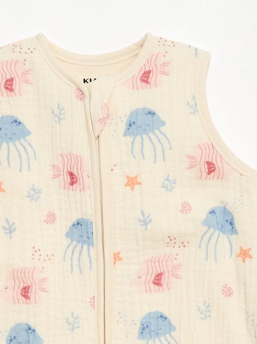 Gigoteuse sans manches animée en gaze de coton TOG 1 - Kiabi