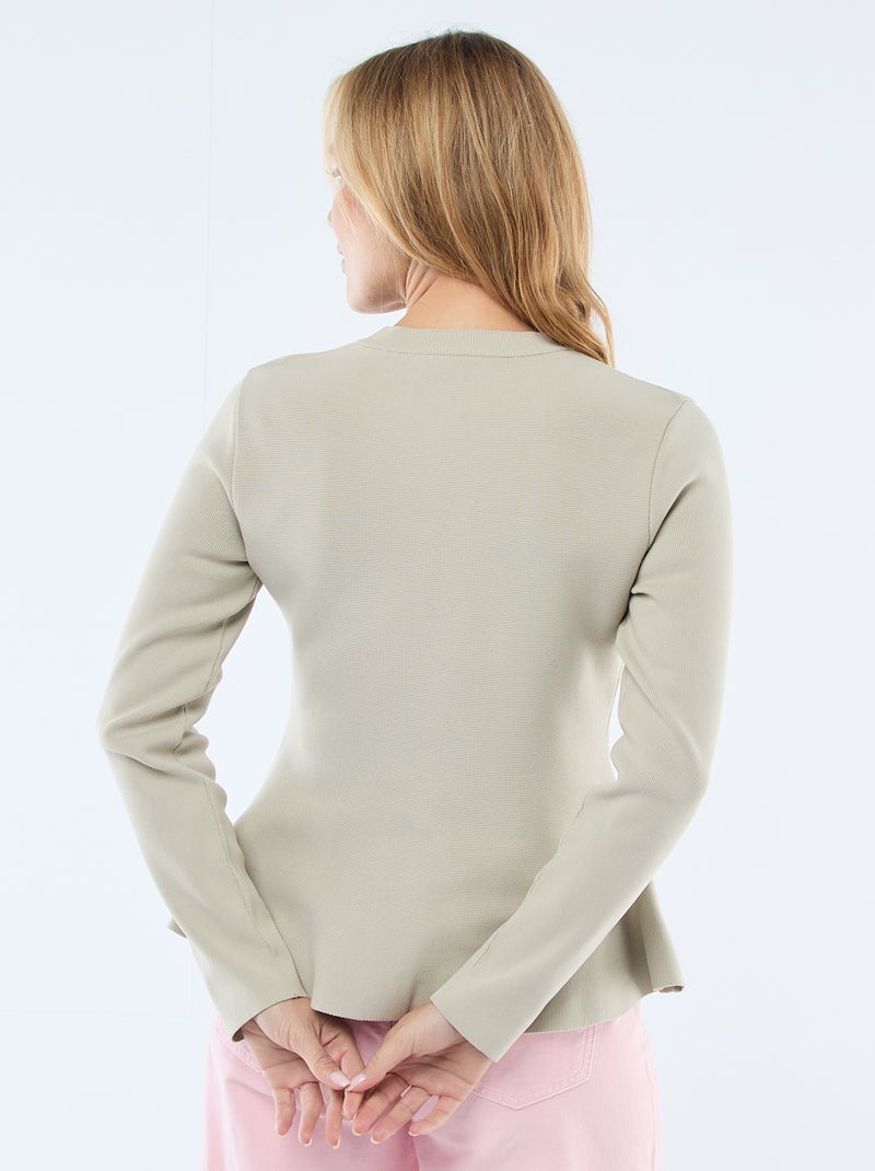 Gilet à boutons étoiles Beige - Kiabi