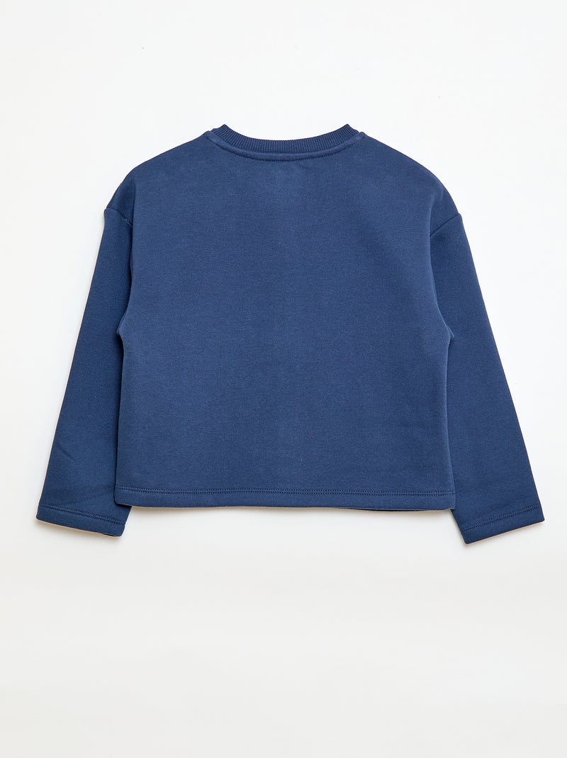 Gilet à manches longues avec ouverture pressions Bleu - Kiabi