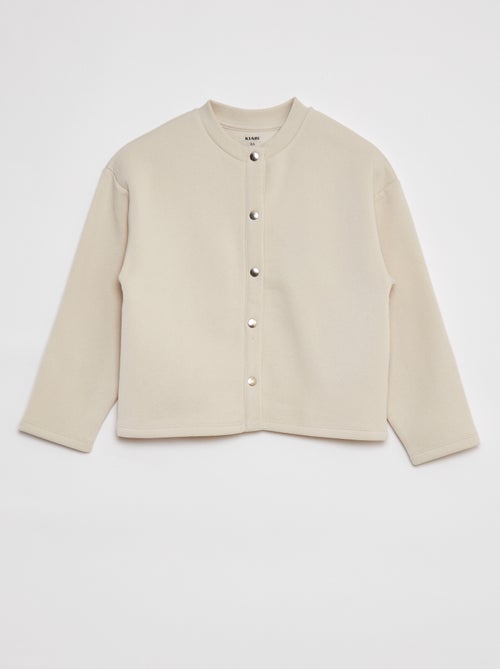 Gilet à manches longues avec ouverture pressions - Kiabi
