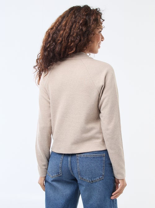 Gilet avec ouverture boutonnée dorée - Kiabi