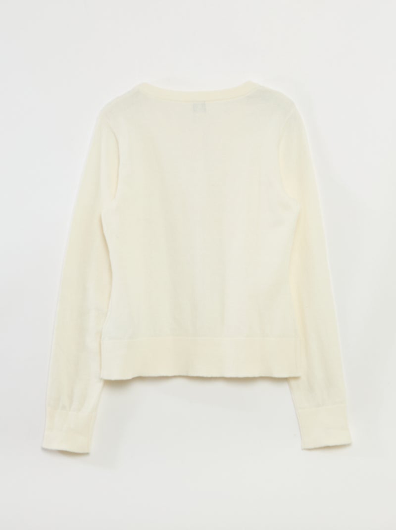 Gilet basique - collection facile à enfiler Blanc - Kiabi