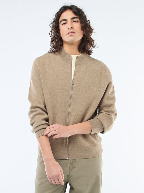 Gilet chaud zippé à col montant - Kiabi