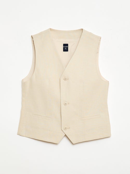 Gilet de costume sans manches - Kiabi