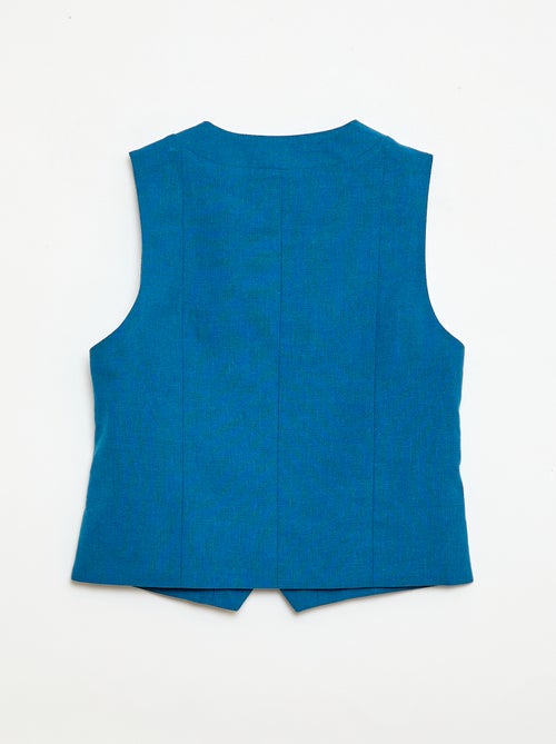 Gilet de costume sans manches - Kiabi