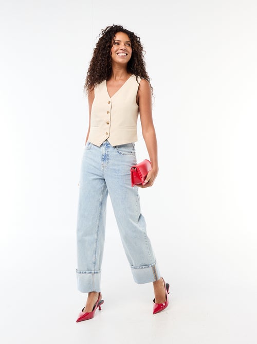 Gilet de costume sans manches - Kiabi