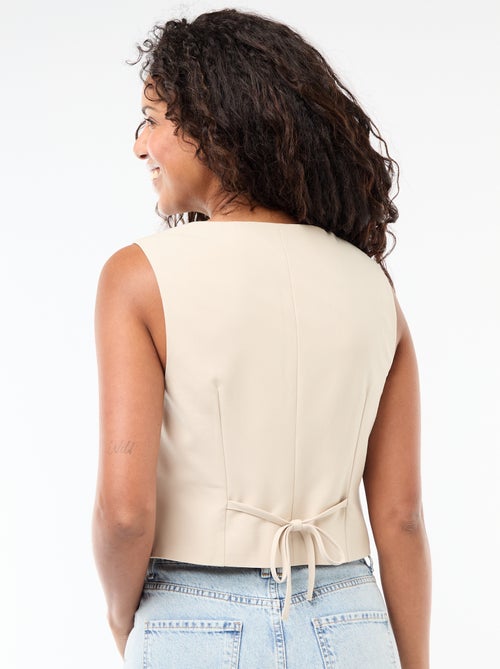 Gilet de costume sans manches - Kiabi
