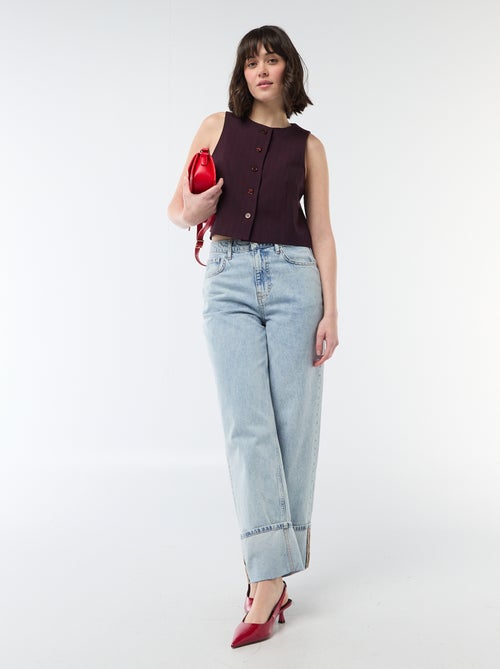 Gilet de costume sans manches - Kiabi