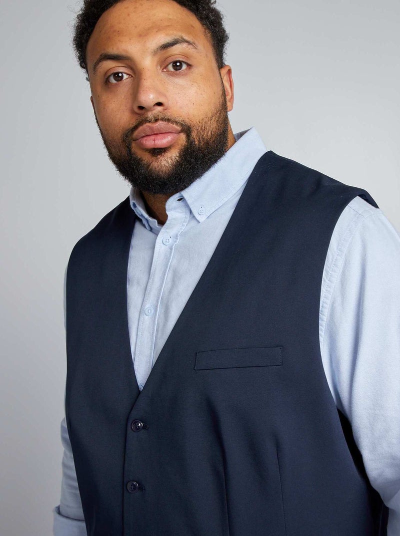 Gilet de costume slim Marine - Kiabi