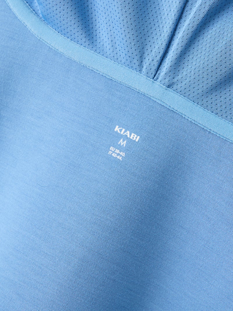 Gilet de sport à capuche Bleu - Kiabi