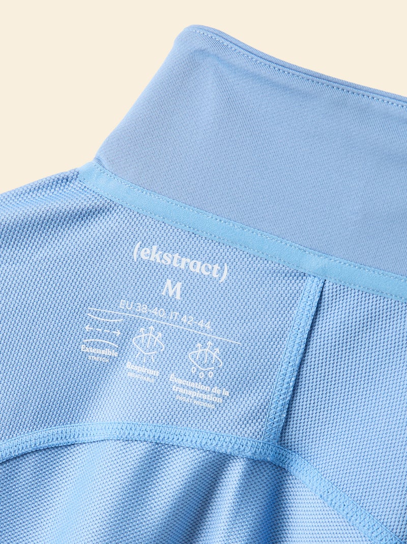 Gilet de sport à col zippé - (ekstract) Bleu - Kiabi