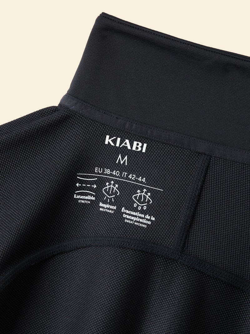 Gilet de sport à col zippé Noir - Kiabi