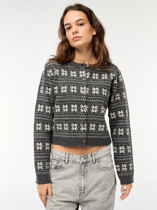 Gilet en jacquard - Kiabi