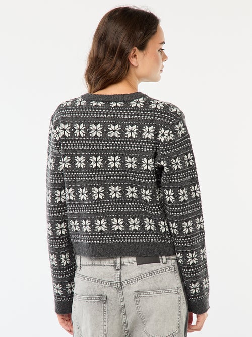 Gilet en jacquard - Kiabi