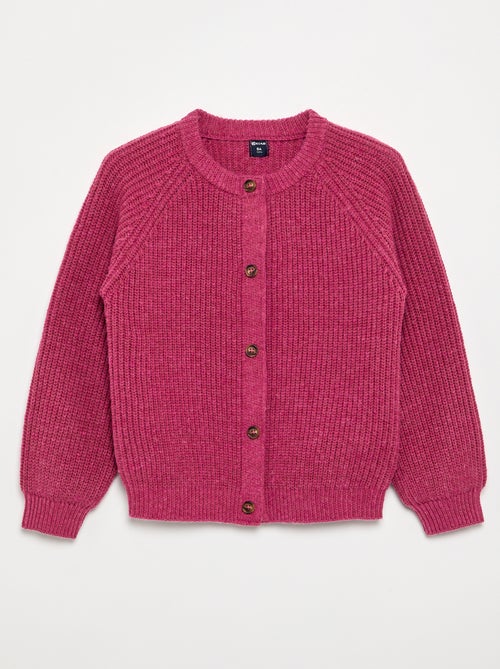 Gilet en maille chaude - collection facile à enfiler - Kiabi