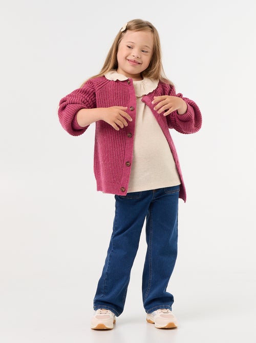 Gilet en maille chaude - collection facile à enfiler - Kiabi