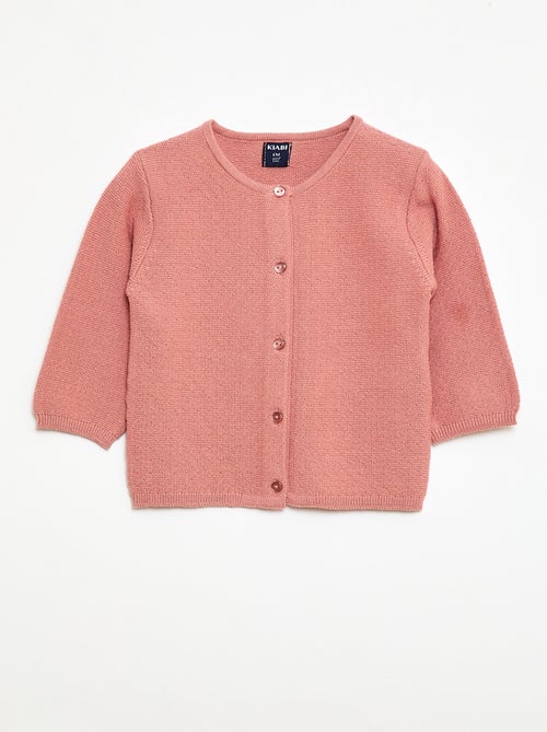 Gilet en maille fantaisie ajourée - Kiabi