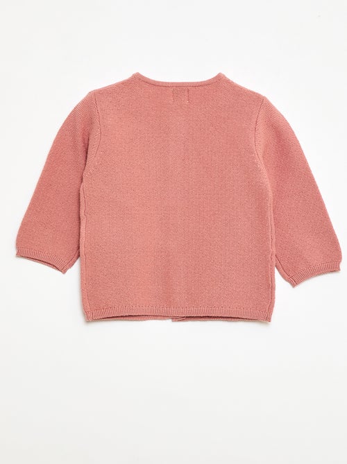 Gilet en maille fantaisie ajourée - Kiabi