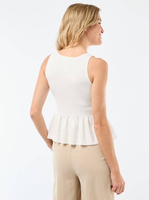 Gilet en maille fine jauge ouverture boutonnée - Kiabi