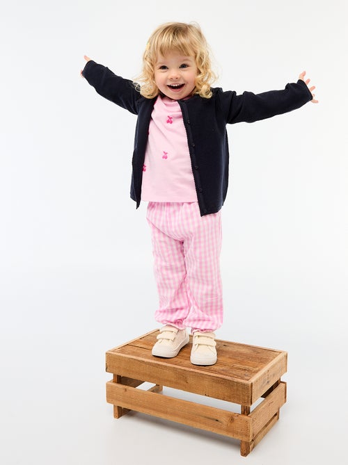 Gilet en maille fine jauge uni - Kiabi