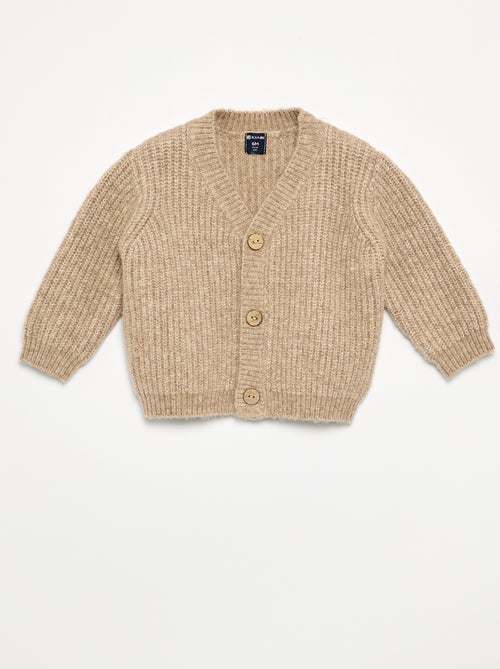 Gilet en maille grosse jauge - Kiabi