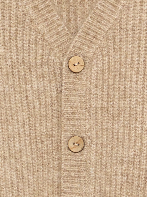 Gilet en maille grosse jauge - Kiabi