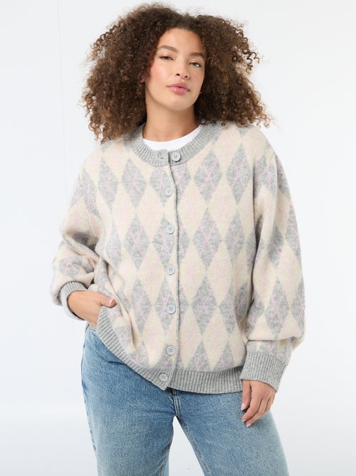 Gilet en maille grosse jauge - Kiabi