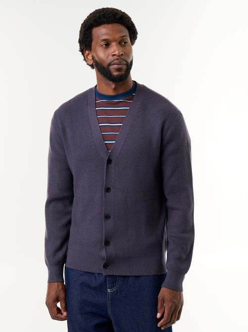 Gilet en maille grosse jauge - Kiabi