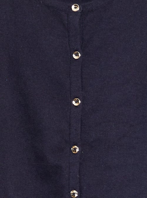 Gilet en maille unie - Kiabi