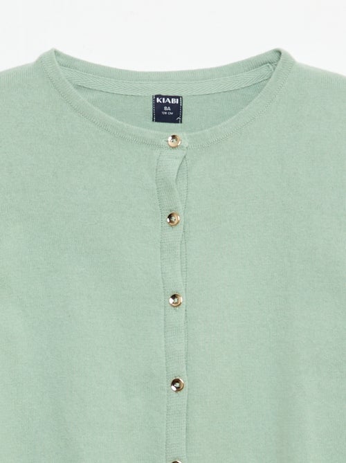 Gilet en maille unie - Kiabi