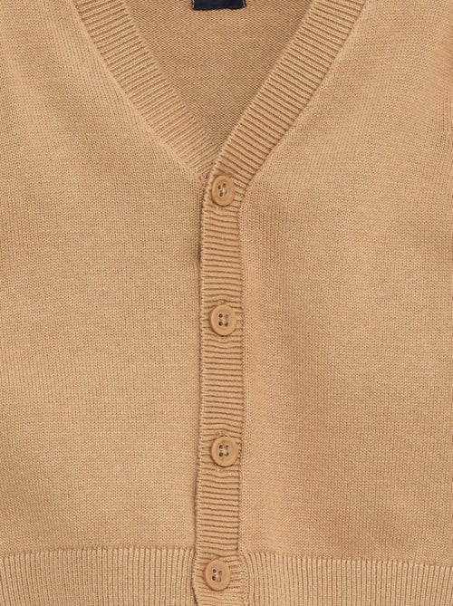 Gilet fine jauge col V - Kiabi