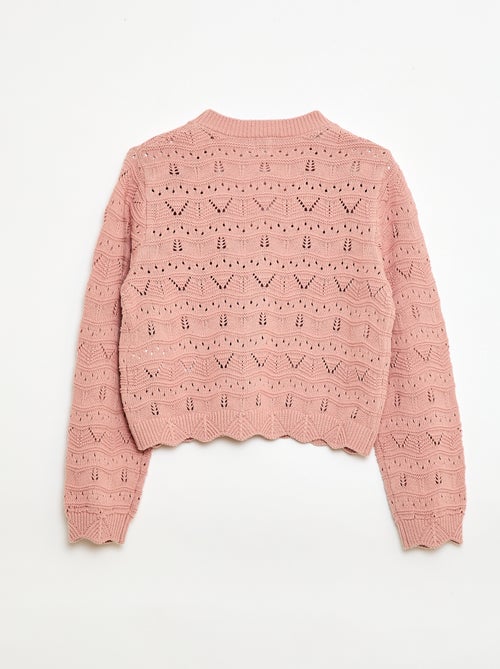Gilet in maglia traforata - Kiabi
