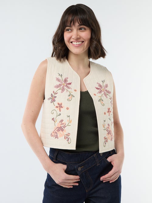 Gilet matelassé sans manches - Kiabi