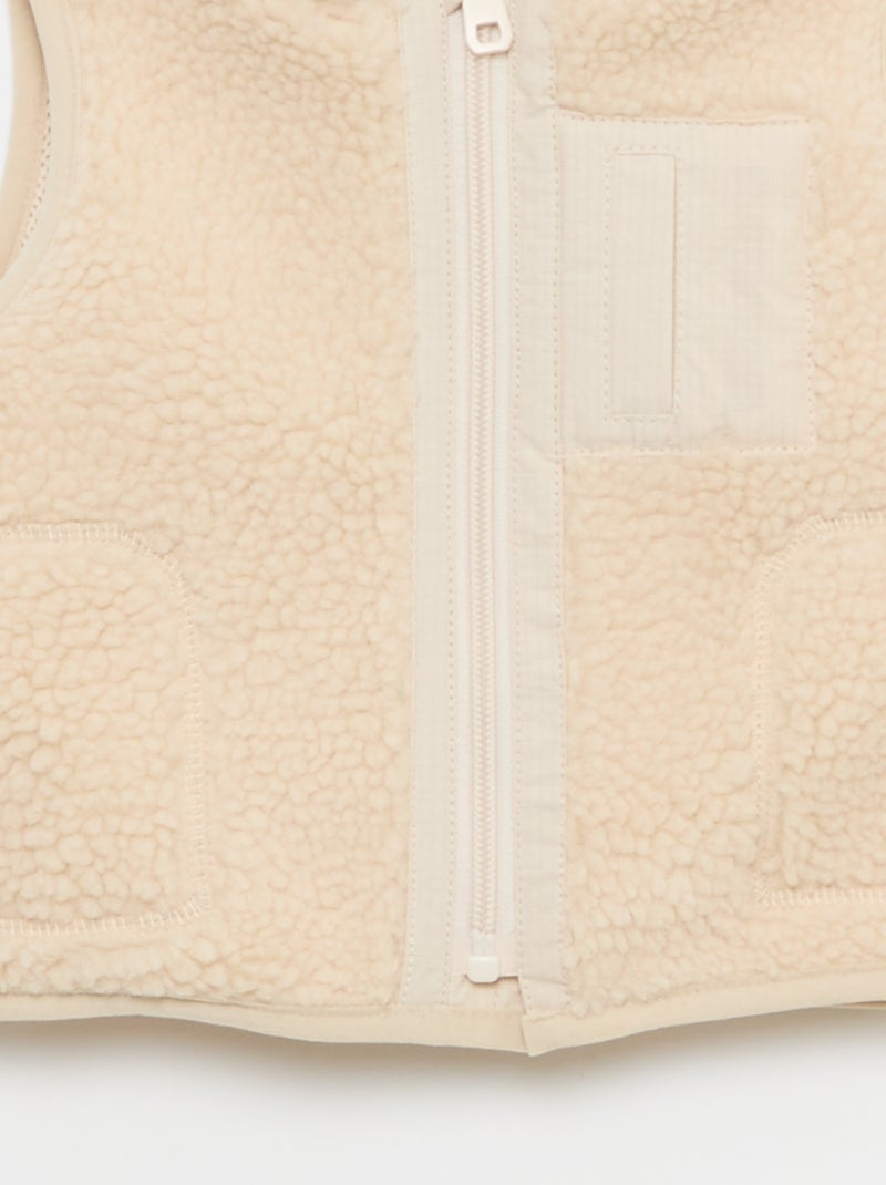 Gilet sans manches Beige - Kiabi