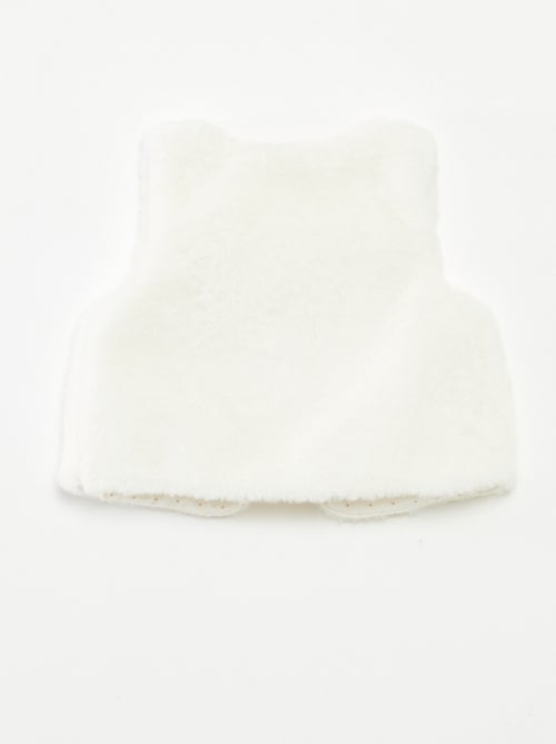 Gilet sans manches en fausse fourrure - Kiabi