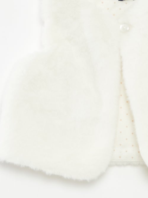 Gilet sans manches en fausse fourrure - Kiabi