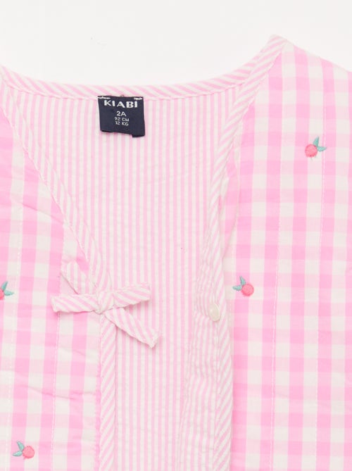 Gilet sans manches réversible en popeline - Kiabi