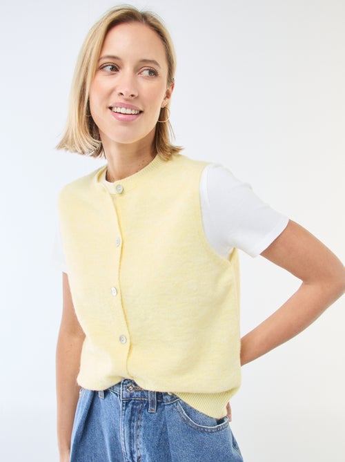 Gilet sans manches uni - Kiabi
