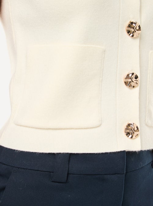 Gilet smanicato in maglia ottoman - Kiabi Gilet smanicato in maglia ottoman - Kiabi