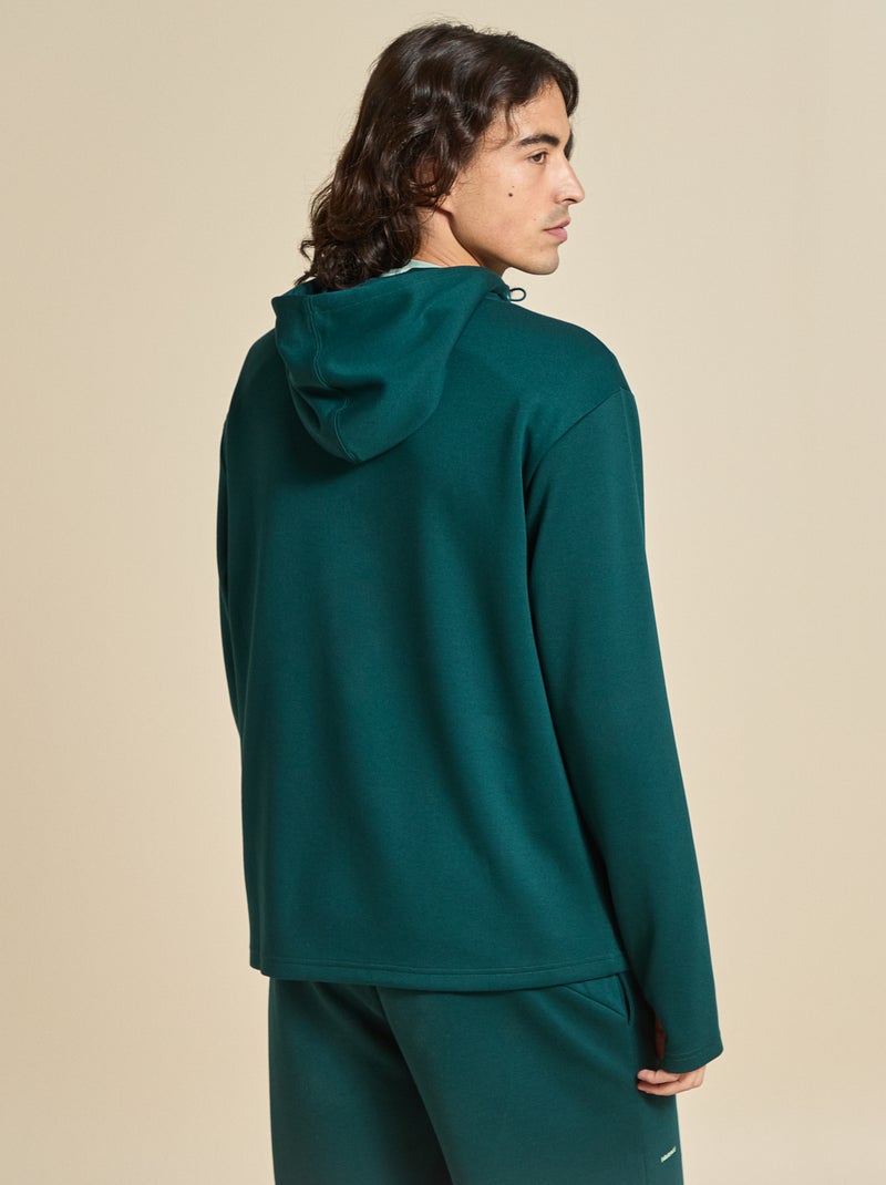 Gilet sportivo con cappuccio - (ekstract) Verde - Kiabi